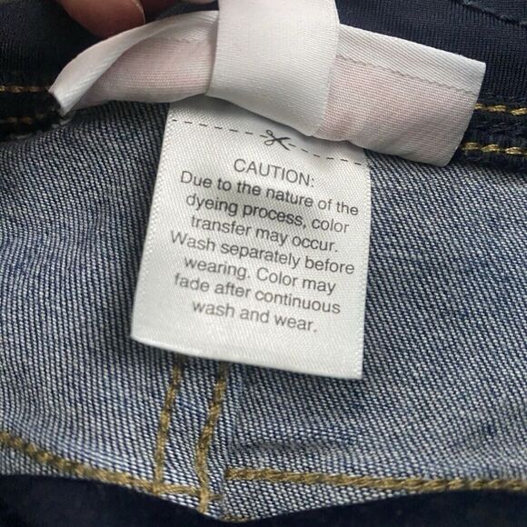 Ingrid & Isabel Maternity Skinny Bootcut Denim Blue Jeans Sz 8 Cotton Stretch - Picture 6 of 10